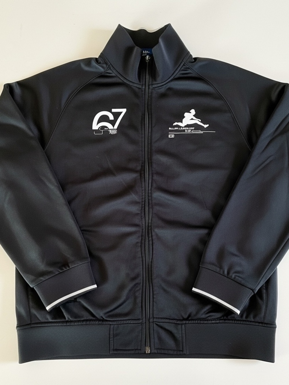 Ralph Lauren Black Full-Zip Performance Jacket 67 Hurdle Line
